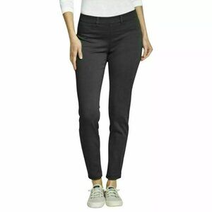 Orvis Stone Stretch Twill Ankle Crop Pants Pull-On Style Elastic Waist Bottoms 6